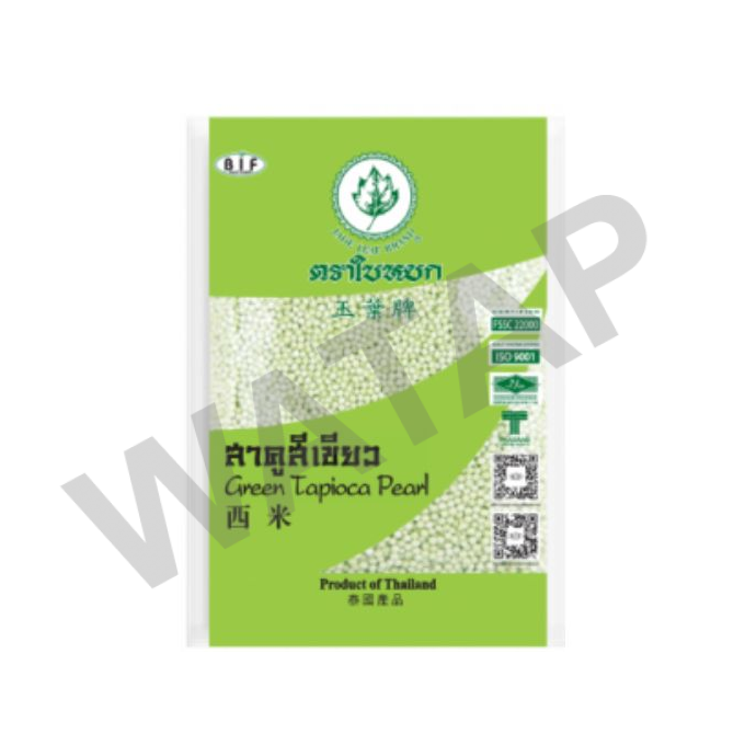 Green Tapioca Rice Green Tapioca Pearl 24x400g. - Watapthailand